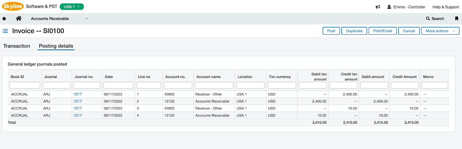 Create Sage Intacct Invoice – Canix Help Center